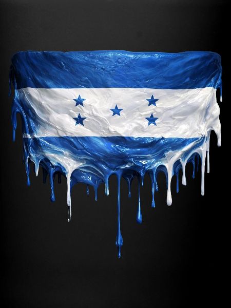 Honduras Dripping Flag