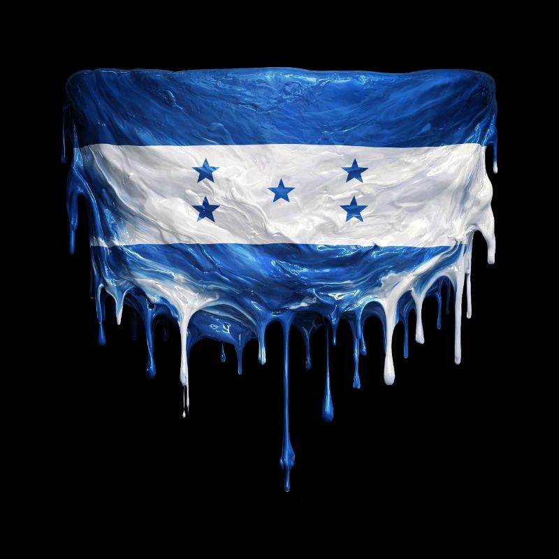 Drapeau dégoulinant du Honduras