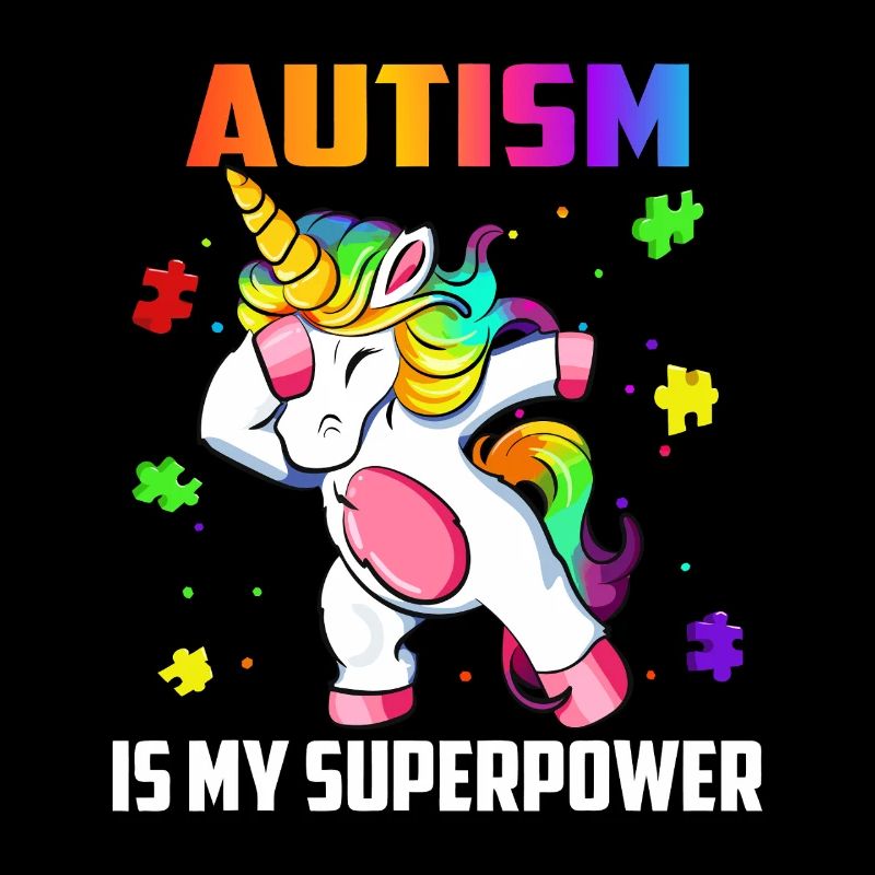 Autism is My Superpower Unicorn Dab