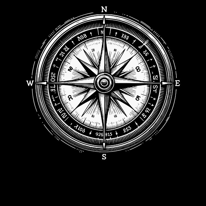 Compass Rose Vintage Nautical