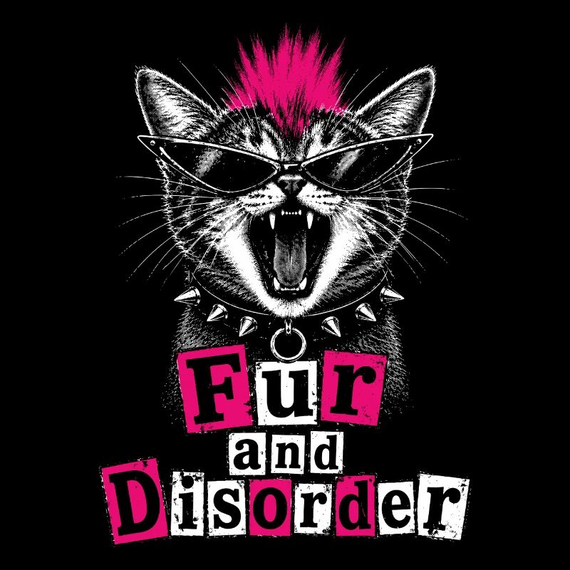 Fur And Disorder Lustiges Punk-Katzenmädchen