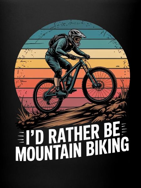 VTT, Descente, Action du cyclisme