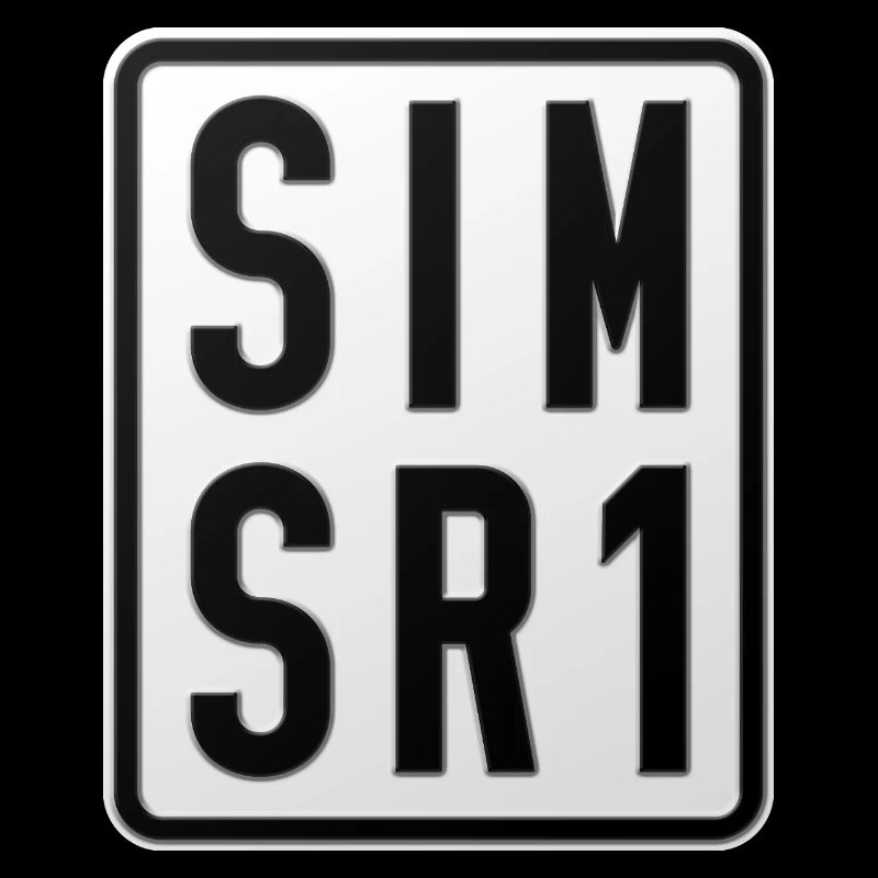 Simson SR1 Moped Kennzeichen