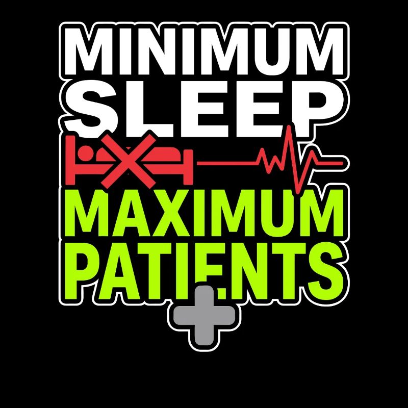 Infirmière de nuit, fatiguée