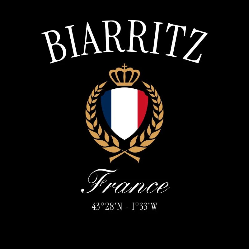 Biarritz Frankreich Wappen Krone – Reise Souvenir