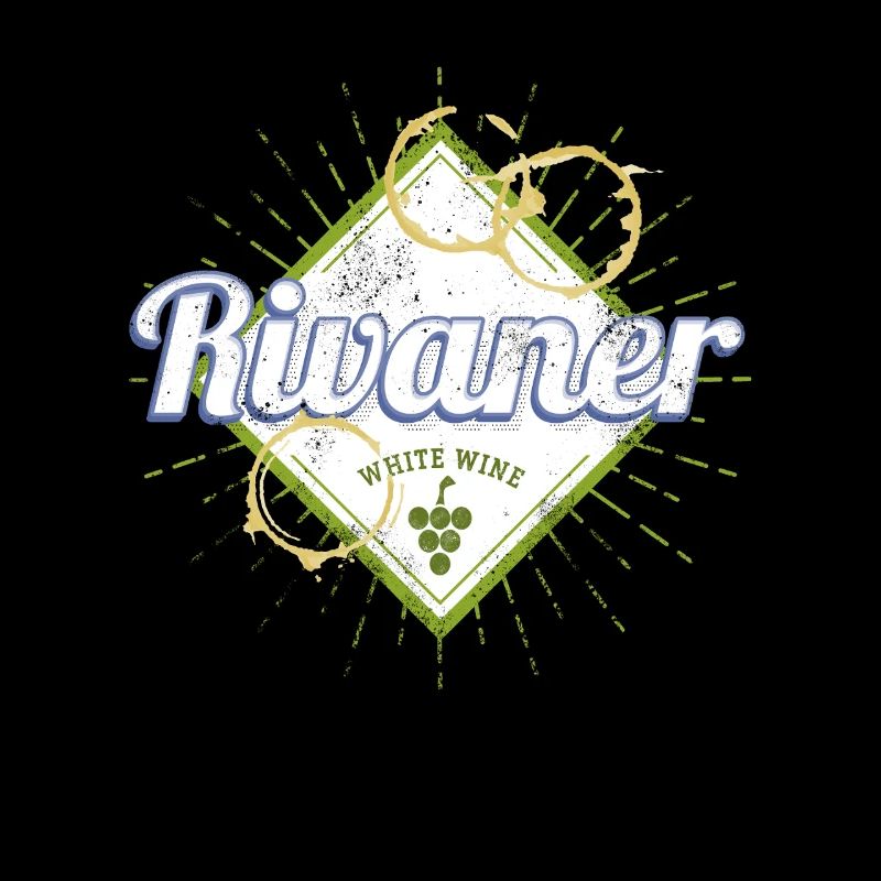 Rivaner Vine Vintage Wine Drinker and Winemaker Design