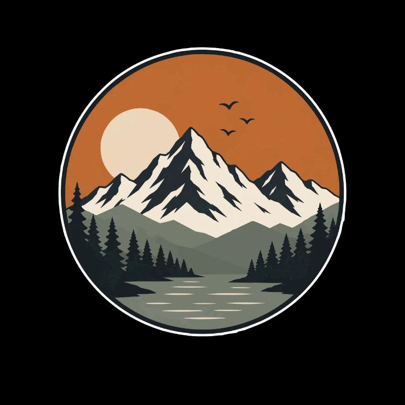 Mountain Lake Sunset