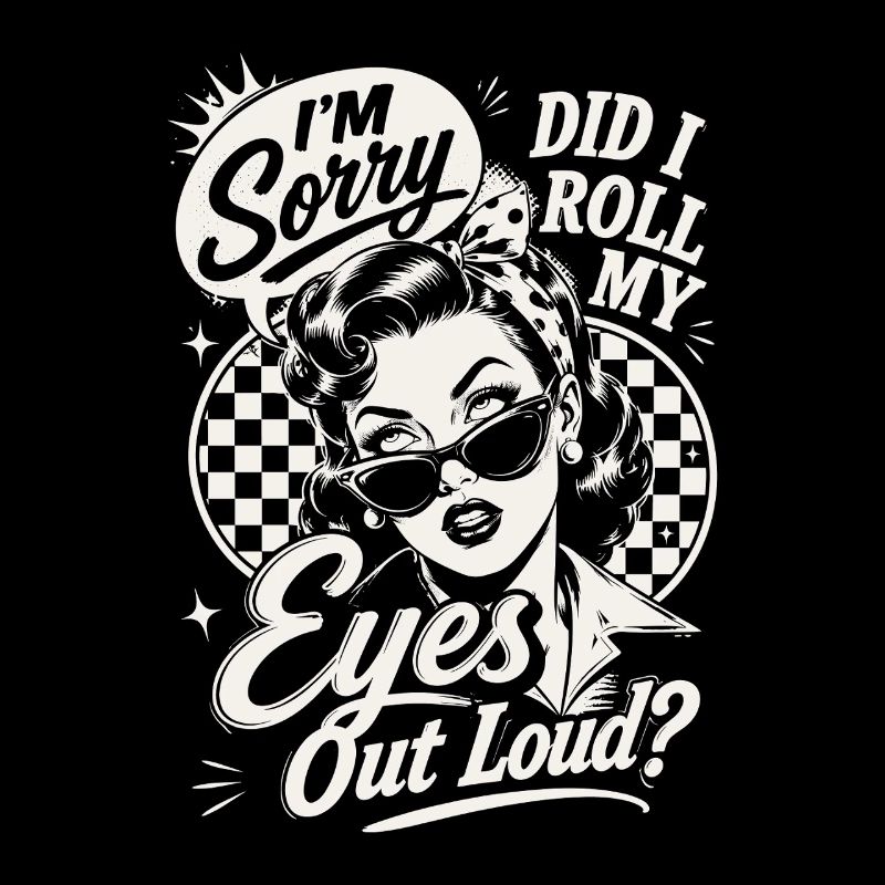 Eye Roll Pinup Humor