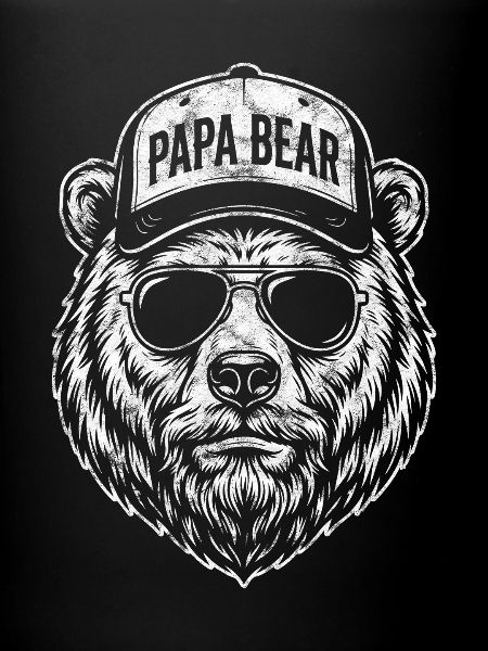Papa Bear with sunglasses