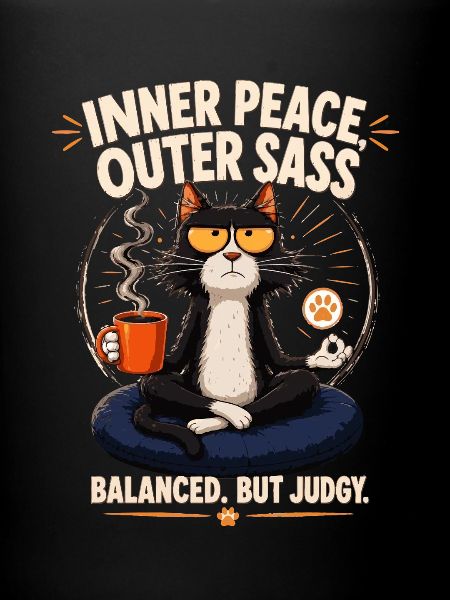 Paix intérieure Chat Sass extérieur