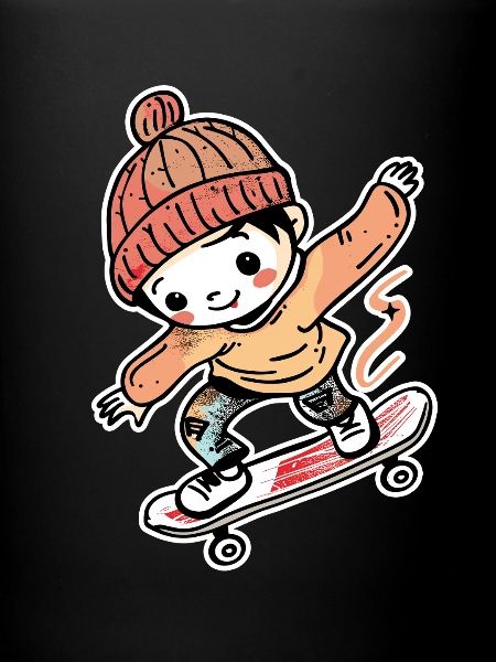 Style Skateboard Boy Comic