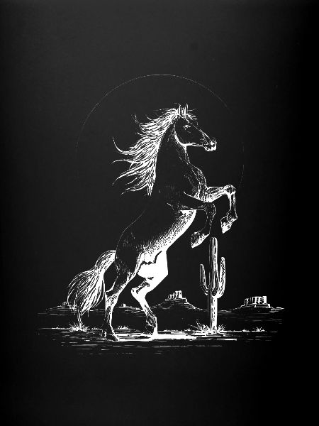 Rearing Stallion Emblem
