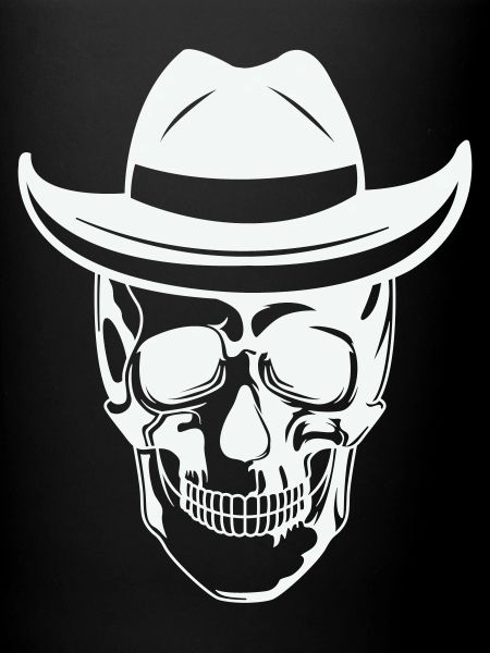 Skull with sunglasses