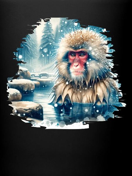 Motif du macaque japonais