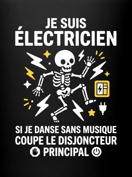 Électricien danse squelette éclair
