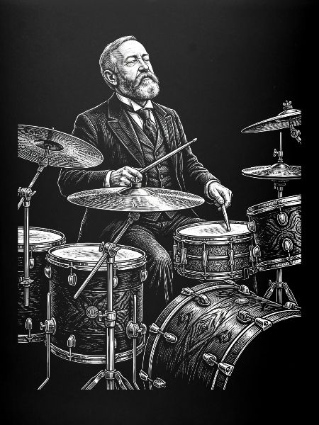 Benjamin Harrison Sketches Batteur
