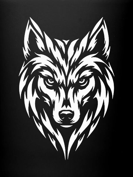 Wolf Tribal Tattoo Style