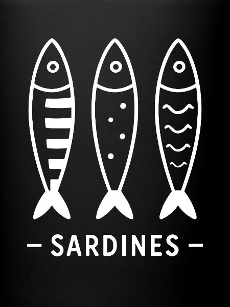 Trio sardines graphique