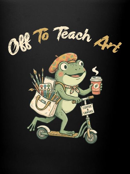 Professeur Art Frog sur Scooter