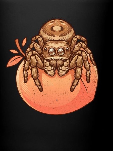 Pfirsich Springspinne Spinne