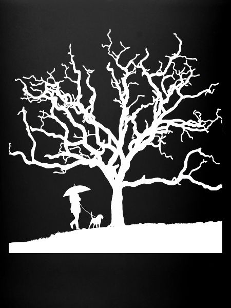 Spätherbst Hundehalter Geschenkidee Minimal Design