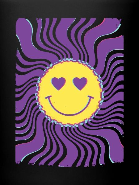 Psychedelisches Festival-Hippie-Batik-Rave-Techno