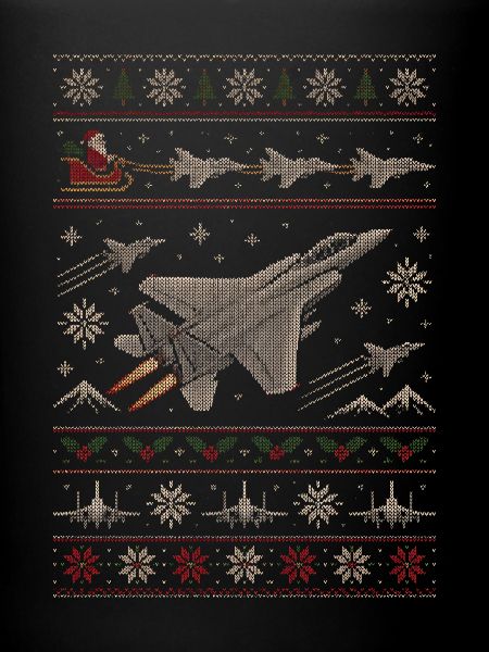 F15 Eagle Weihnachtspullover