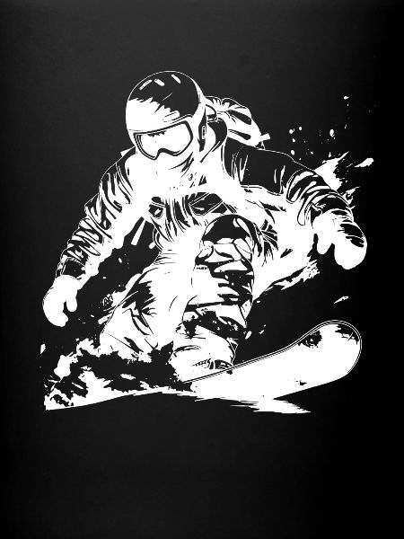 Snowboarder Zeichnung