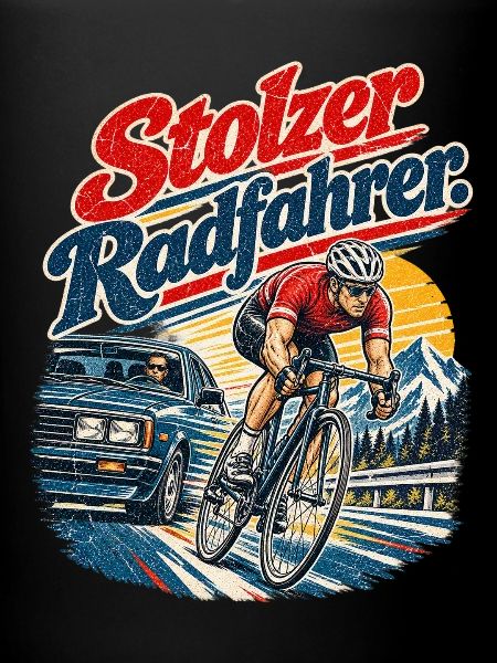 Stolzer Radfahrer Geschenkidee