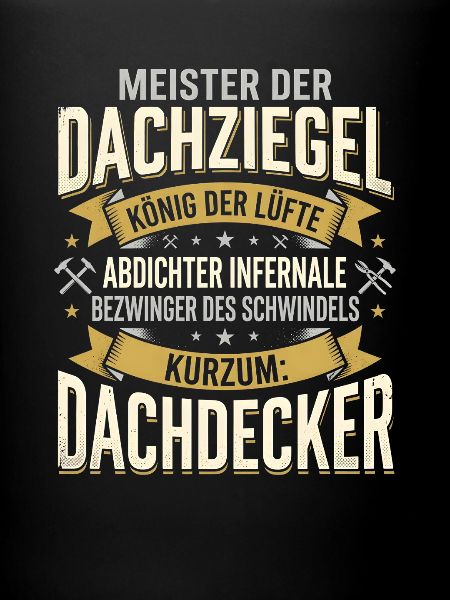 Dachdecker Lustiger Handwerker Beruf Spruch
