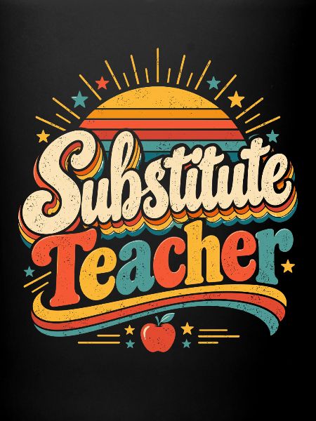Retro Substitute Lehrer
