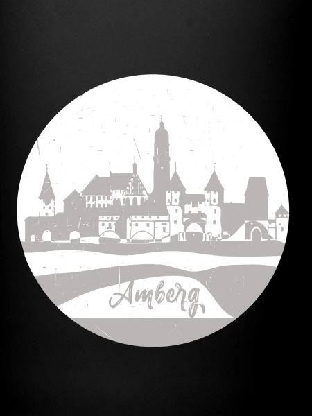 amberg,skyline,gris,cercle,silhouette