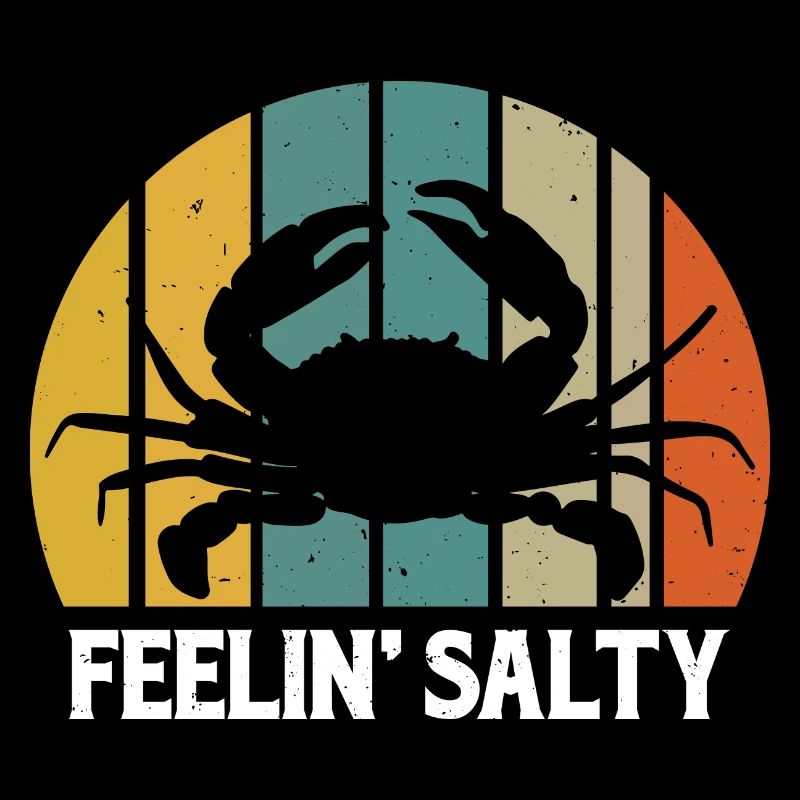 Feel salty lobster crabs seafood