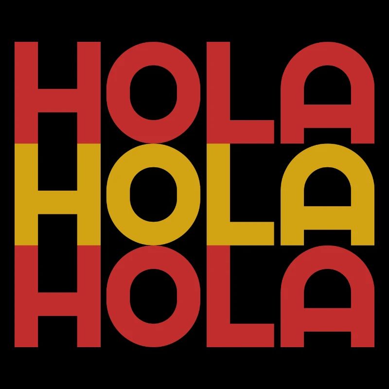 Hola Spanien Flagge
