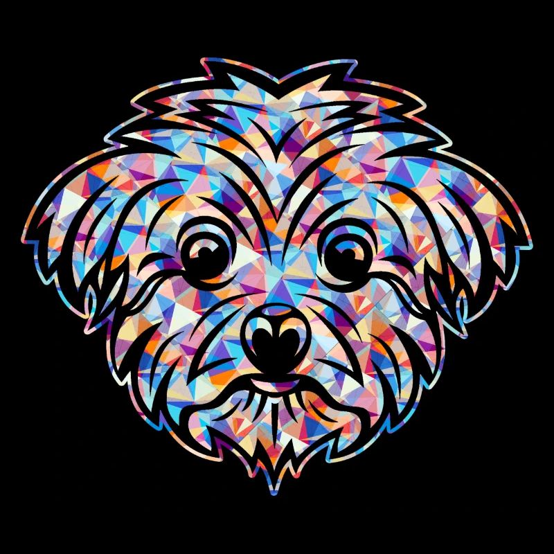 Cute Maltese Geometric