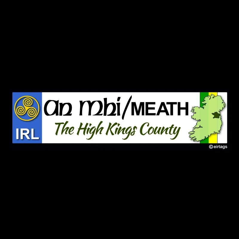CO. MEATH, IRELAND: licence plate tag style decal