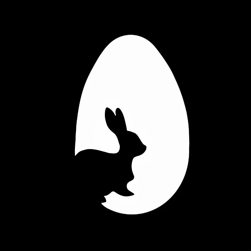 Rabbit in the easter egg