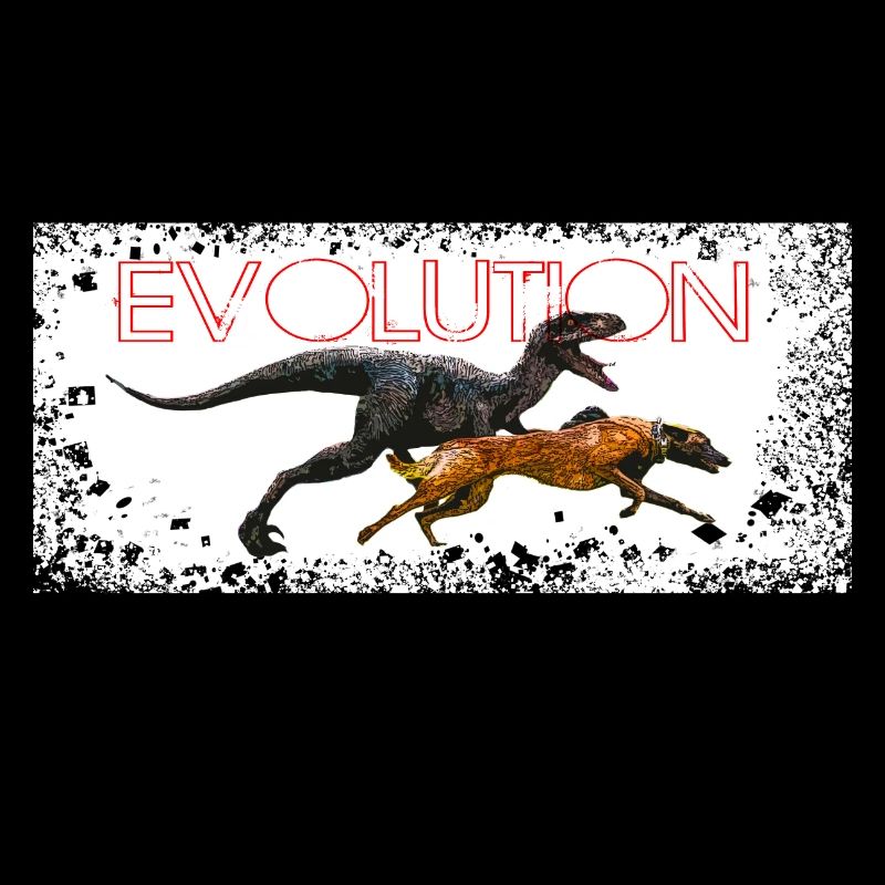 Evolution Comic Hund