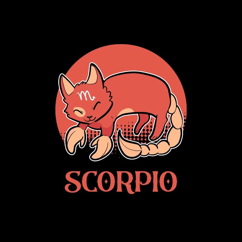 Scorpion Sternzeichen Katze Geburtstag Kätzchen