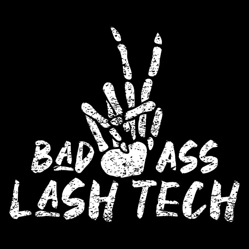 Bad Ass Lash Artist Skelleton Hands Eyelashes Hallow