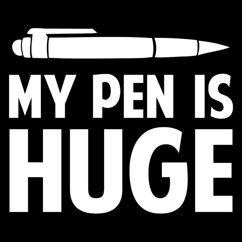 Mon stylo est énorme