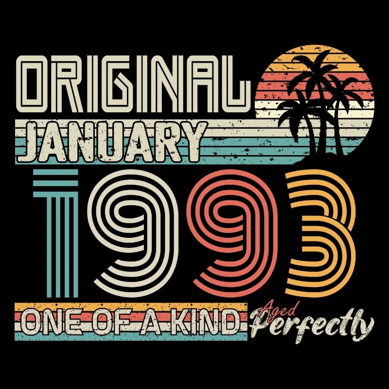 Janvier 1993 anniversaire Janvier 1993 cadeau