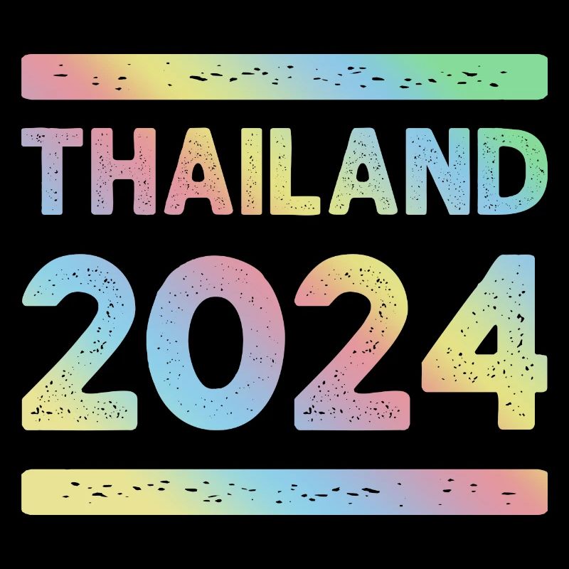 Thaïlande 2024 Équipe de vacances colorée