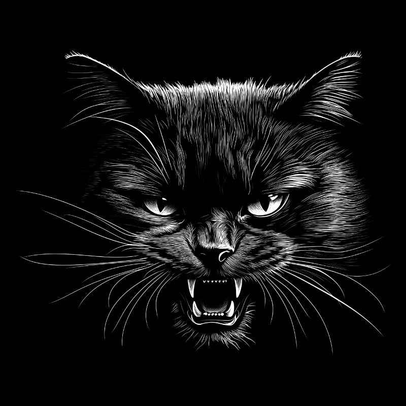 Aggressive cat
