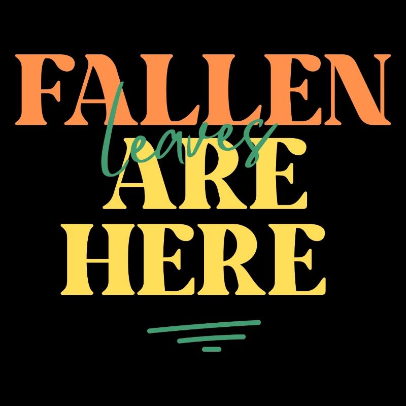 Gefallenes Laub ist da