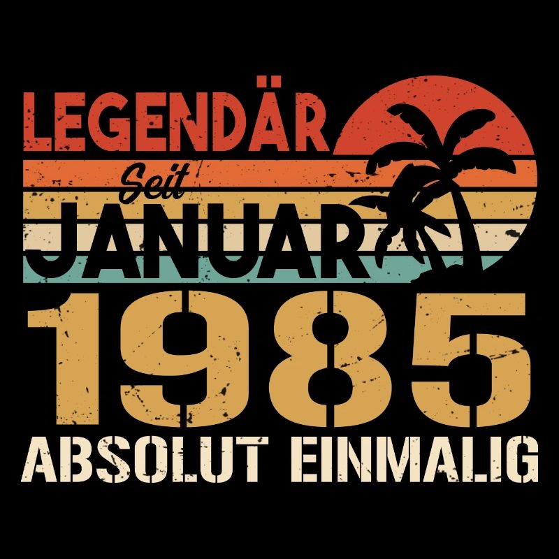 Geburtstagsgeschenk geboren im Januar 1985