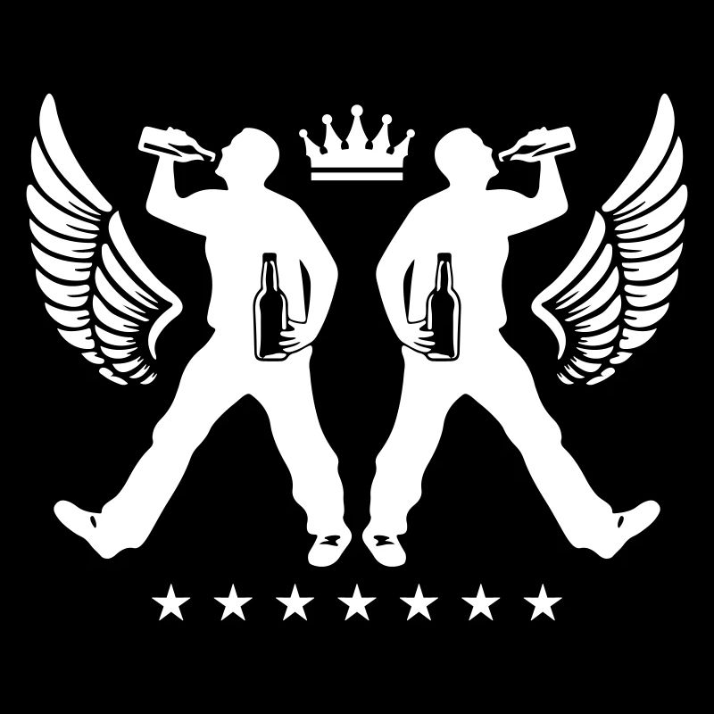 Drinking Beer Silhouette