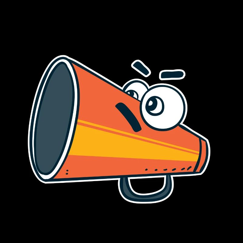 Megaphone whisper bag mouthpiece