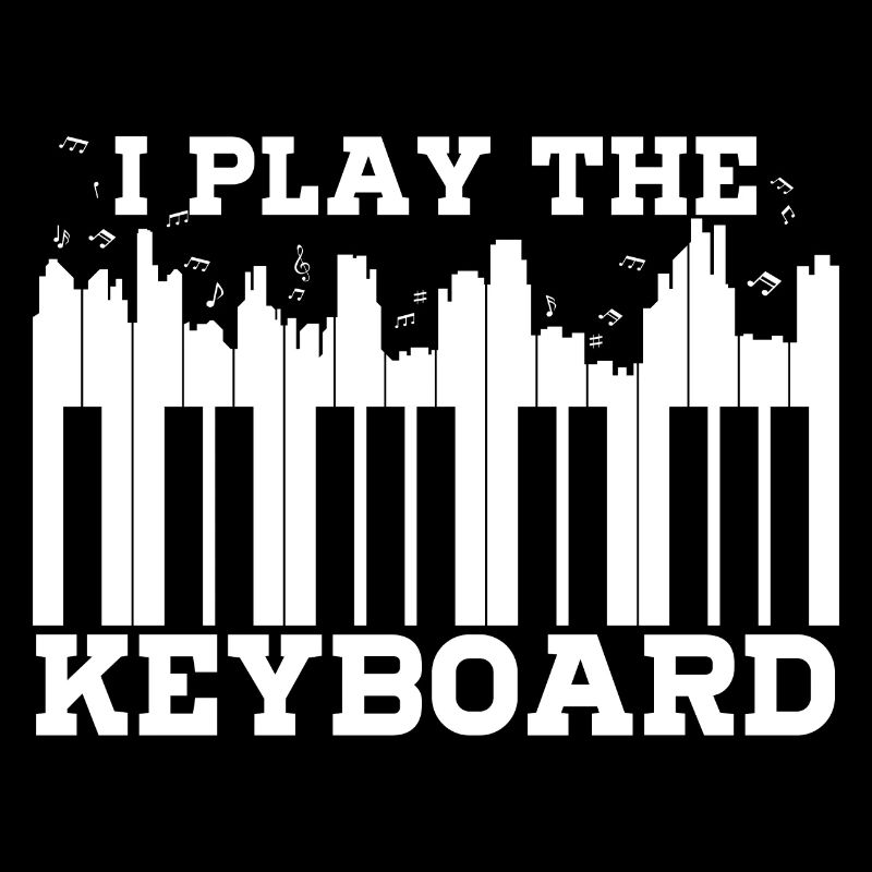 I Play Piano Keyboard für Pianist oder Keyboarder