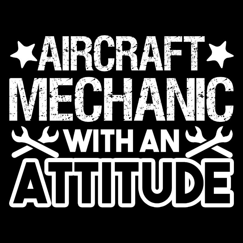 Flugzeugmechaniker mit einer Einstellung